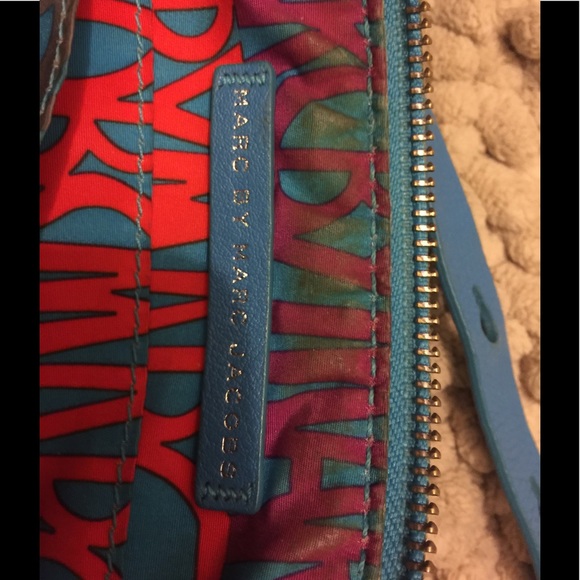 Marc Jacobs Bags Marc By Marc Jacobs Blue Leather Crossbody Bag Poshmark
